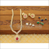 Designer CZ Changeable stone Necklace set M902 - Necklace Set