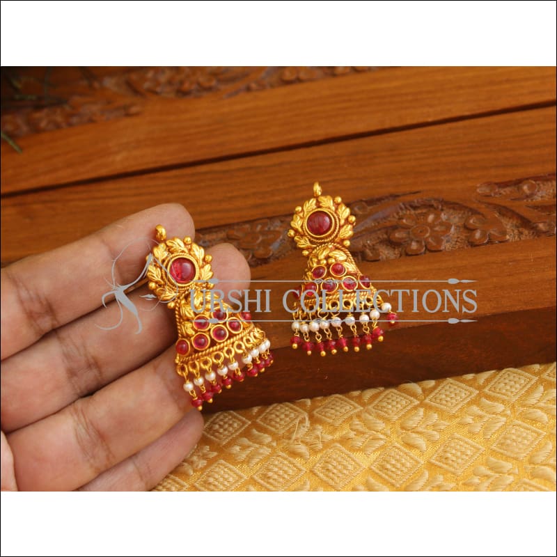 Designer Geru Polish Earrings M1822 - Earrings