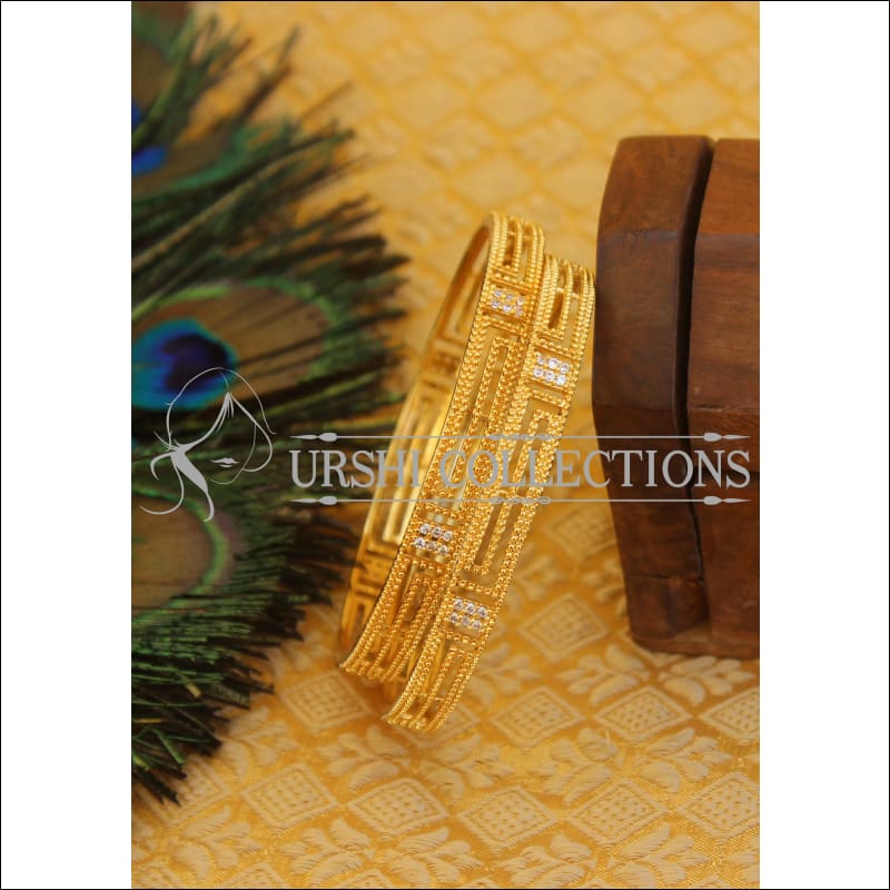 Designer gold plated bangles M772 - 2.4 - Bangles