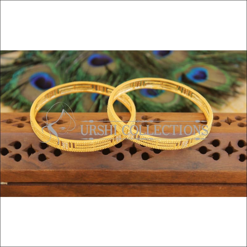Designer gold plated bangles M772 - Bangles
