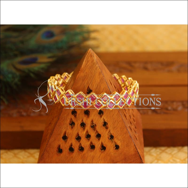 Designer Gold Plated CZ Bangles M1796 - 2.8 - Bangles