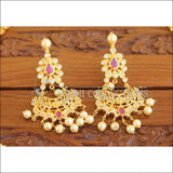 Designer Gold Plated CZ Temple Necklace Set M2294