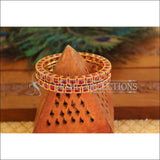 Designer Gold Plated Kempu Bangles M1736 - 2.6 - Bangles