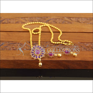 Designer Gold Plated Kempu Necklace Set M2516 - Necklace Set