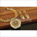 Designer Gold Plated Kempu Necklace Set M2639 - Necklace Set