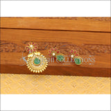 Designer Gold Plated Kempu Pendant Set M2792 - Pendant Set