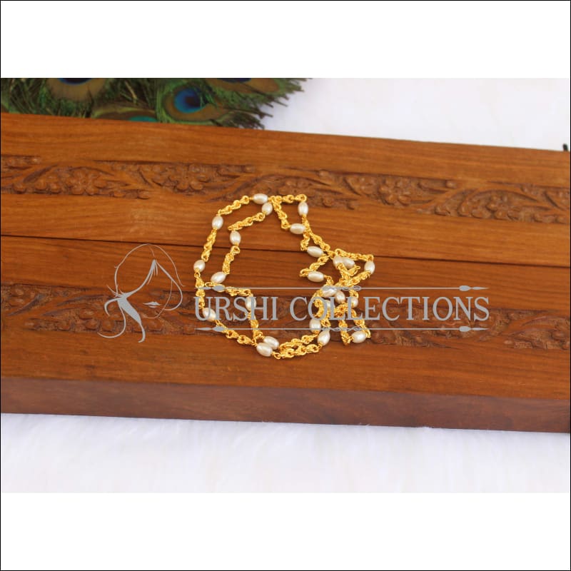 Designer Gold Plated Pearl Chain M2958 - Necklace Set