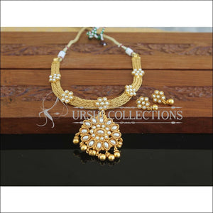 Designer Gold Plated Pearl Necklace Set M2507 - Necklace Set