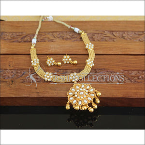 Designer Gold Plated Pearl Necklace Set M2507 - Necklace Set