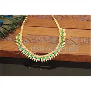 Designer Gold Plated Stone Necklace M2397 - Necklace Set