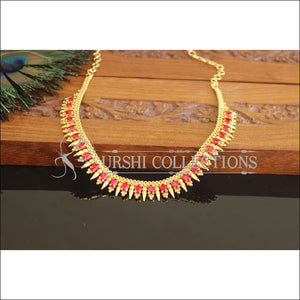 Designer Gold Plated Stone Necklace M2398 - Necklace Set