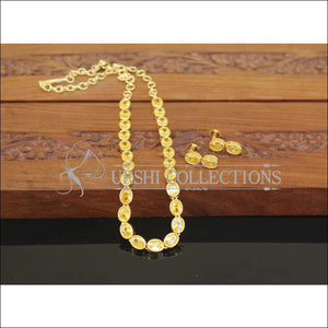 Designer Gold Plated Stone Necklace Set M2487 - Necklace Set