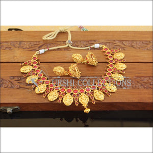 Designer Gold Plated Temple Necklace Set M2498 - Necklace Set