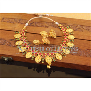 Designer Gold Plated Temple Necklace Set M2499 - Necklace Set