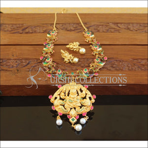 Designer Gold Plated Temple Necklace Set M2501 - Necklace Set