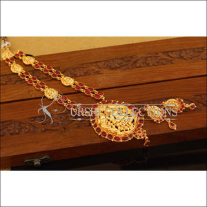 Designer Gold Plated Temple Necklace Set M2503 - Necklace Set