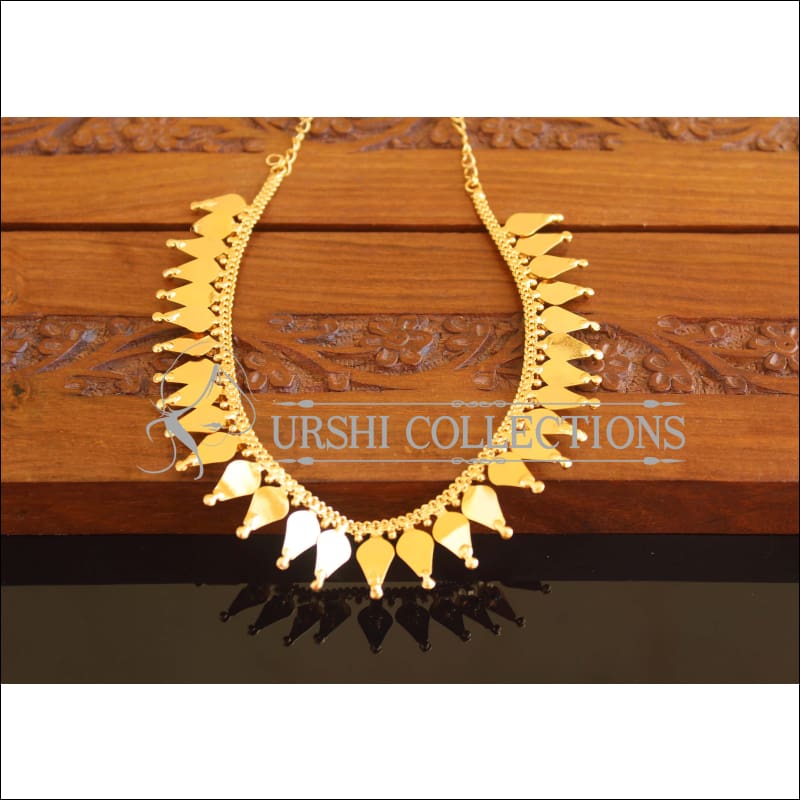 Designer Gold Plated Thalikoottam Ruby Necklace M2120 - Set