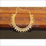 Designer Gold Plated Thalikoottam Ruby Necklace M2120 - Set