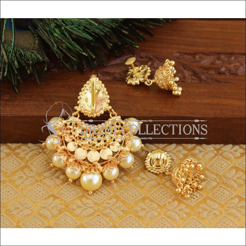 Designer Micro Gold plated pendnat set M898 - Pendant Set