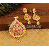 Designer ruby pendnat set M894 - Pendant Set