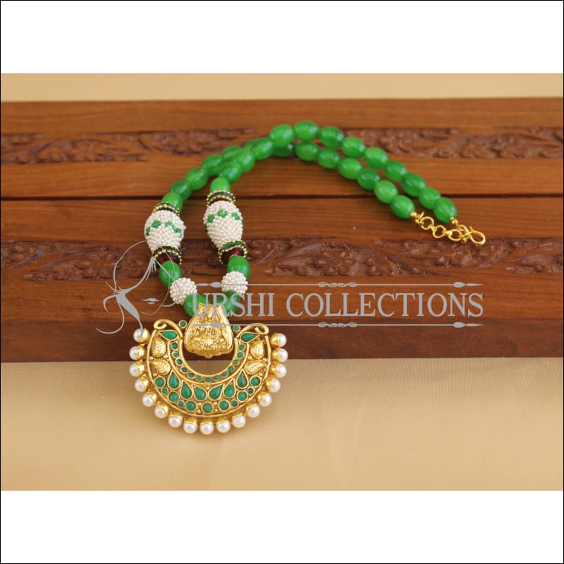 Gold Plated Temple Handmade Necklace M1898 - Necklace Set