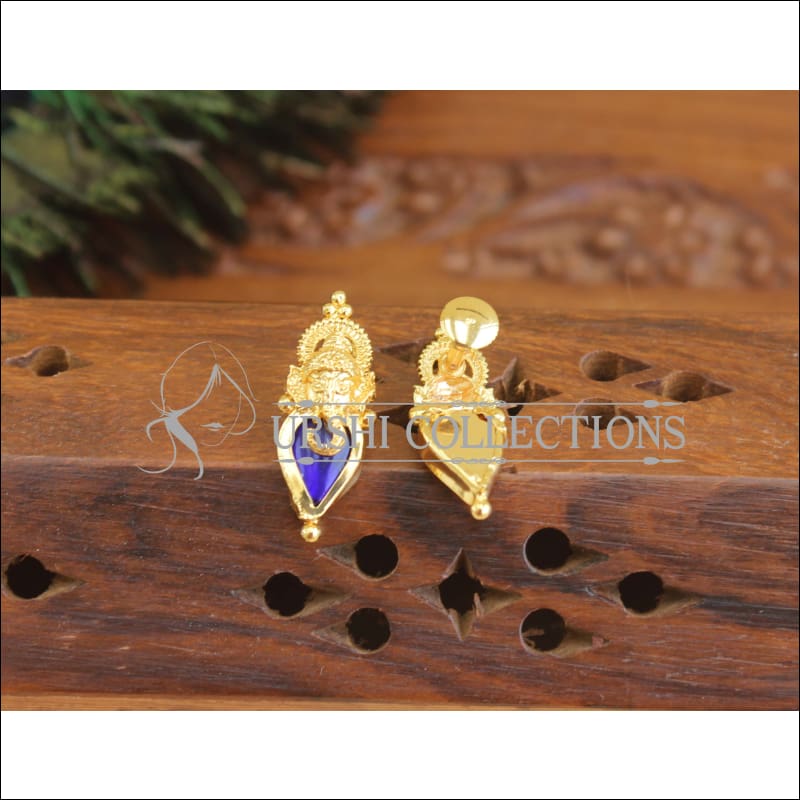 Kerala Style Gold Plated Ganesha Palakka Earrings M3044 - EARRINGS