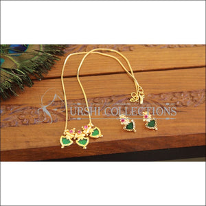 Kerala style Gold plated Palakka Necklace Set M2286