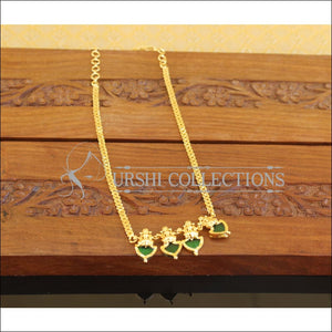 Kerala Style Gold Plated Palakka Temple Necklace M2477 - Necklace Set