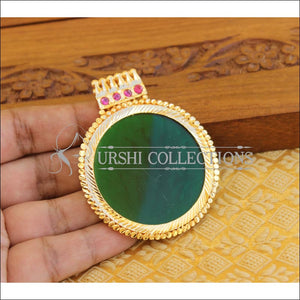 Kerala style gold plated pendant M1102 - Pendant Set