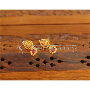 Kerala style Gold plated Temple Palakka earrings M2345