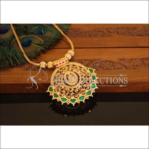 Kerala Style Gold Plated Temple Palakka Necklace M2304 - Set