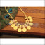 Kerala Style Gold Plated Temple Special work Stone Coin Necklace M2300