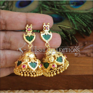 Kerala Style Palakka Earrings M1414 - Earrings