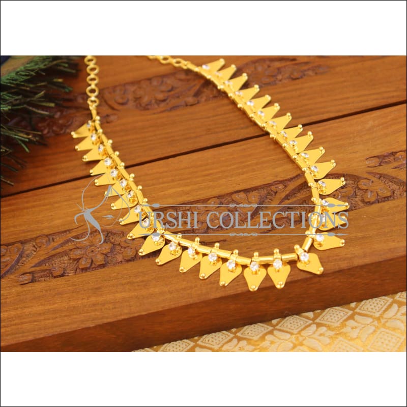 Kerala traditional Thalikoottam Necklace with stones M1017 - Necklace Set