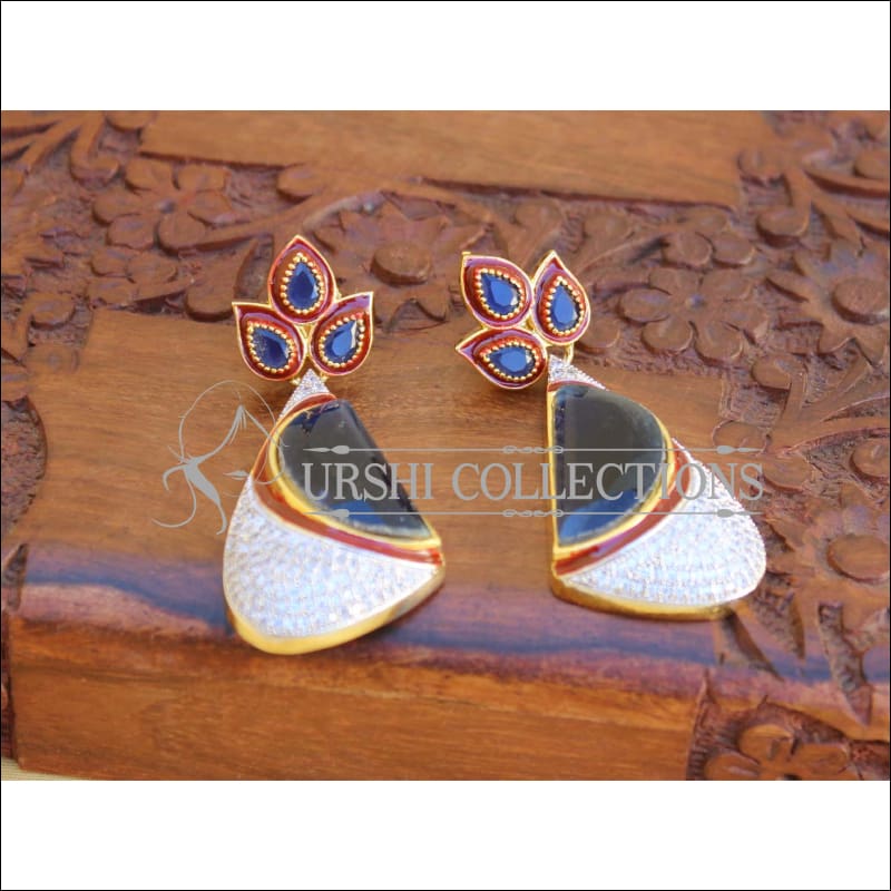 BEAUTIFUL DESIGNER CZ EARRINGS UTV697 - Earrings