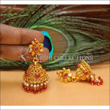 Designer Geru Polish Earrings Set UC-NEW1095 - Ruby - Earrings