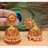 Designer Geru Polish Earrings Set UC-NEW1098 - Ruby - Earrings