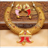 Designer Geru Polish Necklace Set UC-NEW1270 - Ruby - Necklace Set