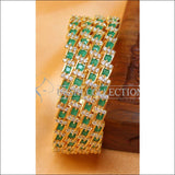 Designer Gold Plated CZ Bangle Set UC-NEW1546 - 2.4 - Bangles