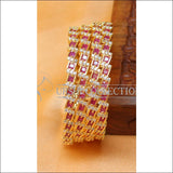 Designer Gold Plated CZ Bangle Set UC-NEW1554 - 2.4 - Bangles