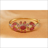 Designer Gold Plated Openable Kada UC-NEW1711 - Pink - Bracelets