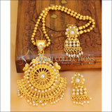 Designer Gold Plated Pendant Set UC-NEW2711 - White - Pendant Set