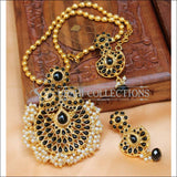 Designer Gold Plated Pendant Set UC-NEW2715 - Black - Pendant Set