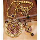 Designer Gold Plated Pendant Set UC-NEW2715 - Purple - Pendant Set