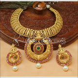 Designer Matte Finish Lakshmi Necklace Set UC-NEW1212 - Multi - Necklace Set
