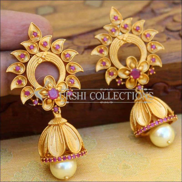 Flower jhumka deals