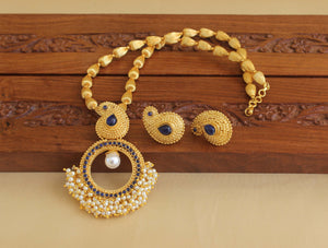 Designer Gold Plated Mango Necklace Set M1912