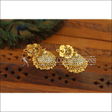 Antique Gold Plated Temple Earrings M2839 - EARRINGS