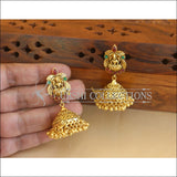 Antique Gold Plated Temple Earrings M2839 - EARRINGS