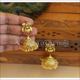 Antique Gold Plated Temple Earrings M2840 - EARRINGS